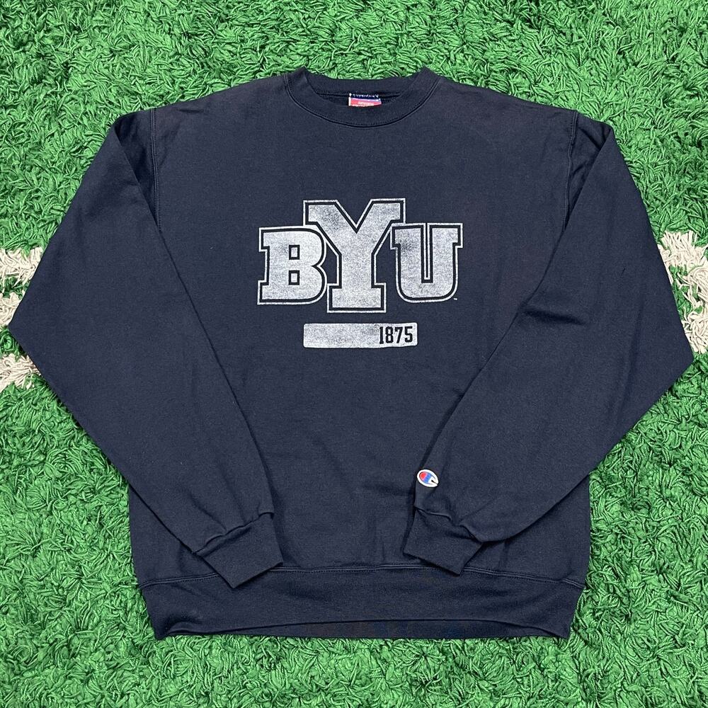 Champion vintage Brigham Young University BYU crewneck sweater sz Medium M B13